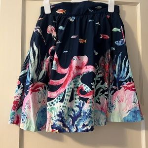 ModCloth under the sea skirt with pockets